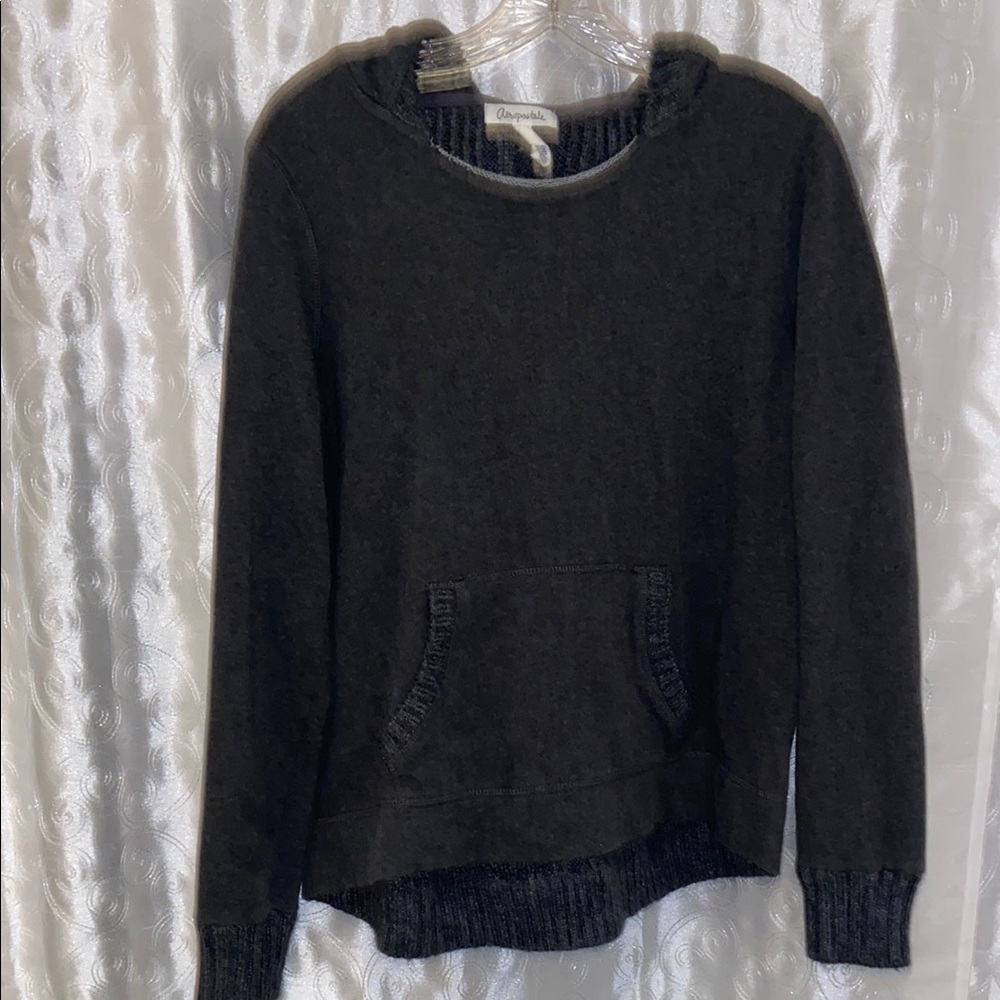 Aeropostale Black Crewneck Sweater Hoodie  Women’s Size Large 🔥 C1